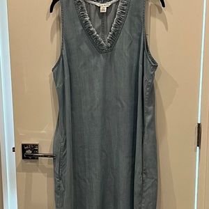 Tommy Bahama Chambray Ruffle Dress